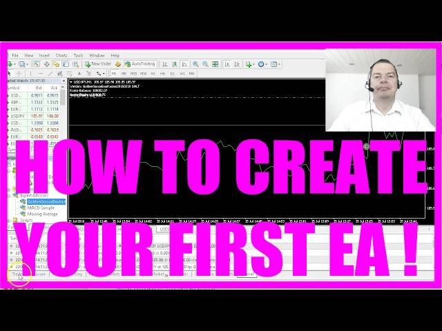 MQL4 Tutorial Bootcamp 1 - 8 How to write an Expert Advisor in 3 minutes