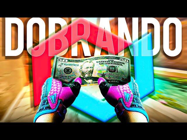 DOBRANDO O SALDO DE $50 DÓLARES AO VIVO NO CSGO.NET!