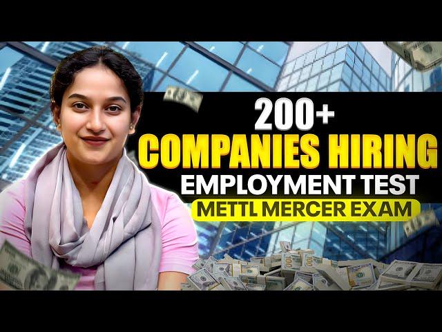 Get Interview Calls in 200+ Companies | Mettl Mercer Exam Full Details | Eligibility | Paper Pattern