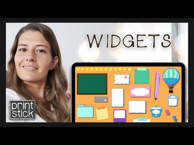 Widgets for Print Stick's Digital Planners | Widget Libary IV