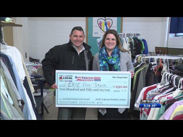 Erie Free Store wins $250 part of JET 24/FOX 66/YourErie and Superstore Joe’s Loving Giving Local