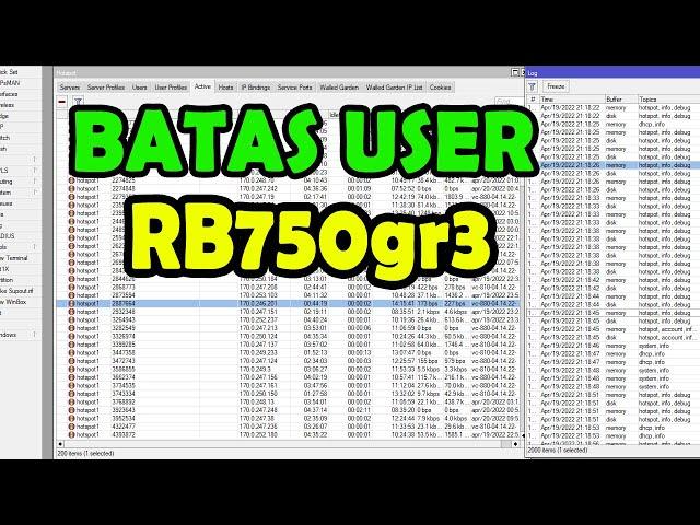  Batas User Mikrotik RB750gr3