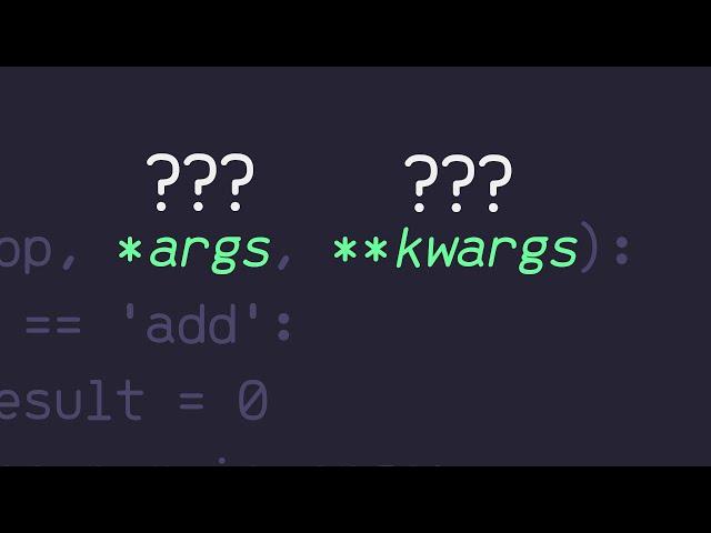 *Args and **Kwargs in Python