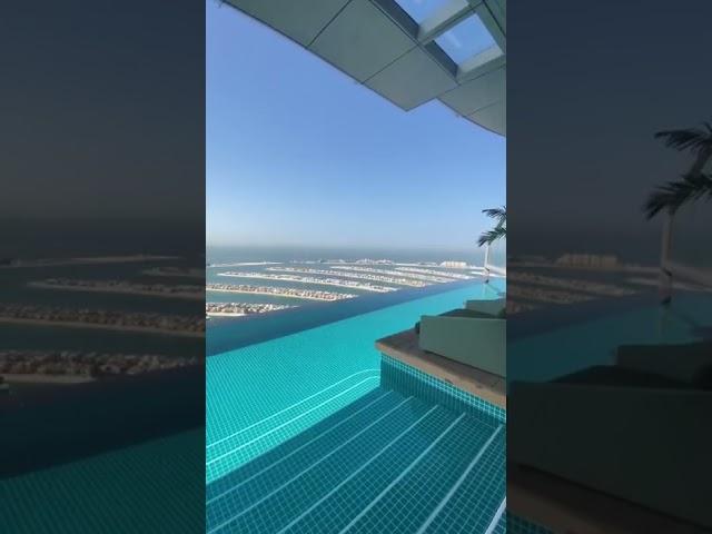 Aura Skypool in Dubai, highest 360 degree infinity pool in the world  #shorts