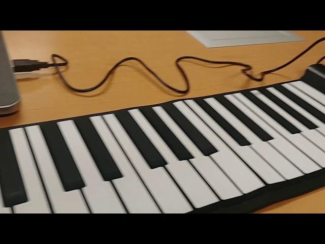 Roll-Up Flexible MIDI USB Piano Review with FL Studio (Fruity Loops 12 + Abelton)