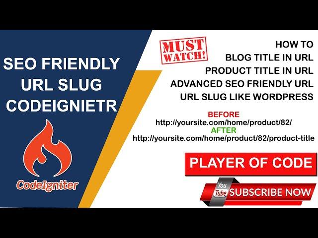 Custom URL Slug in CodeIgniter || Product/Blog Title in URL CodeIgniter Like Wordpress | URL SLUG