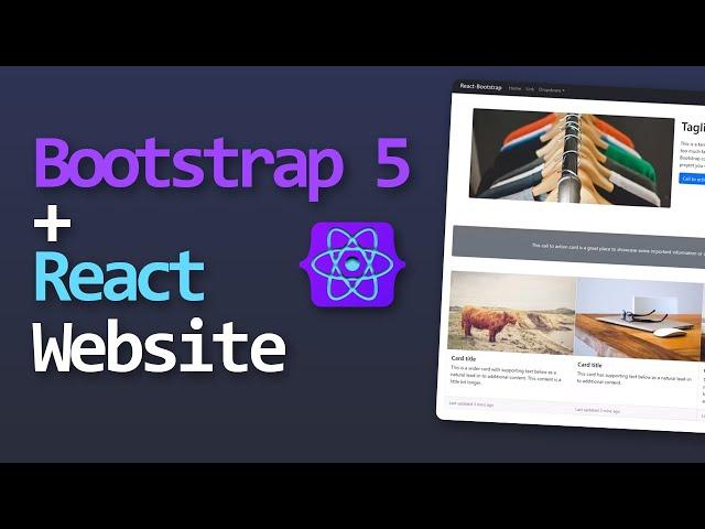 React + Bootstrap 5 - let'st build a real page