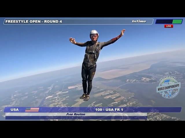 USA Freestyle 1, 2024 FAI World Skydiving Championships