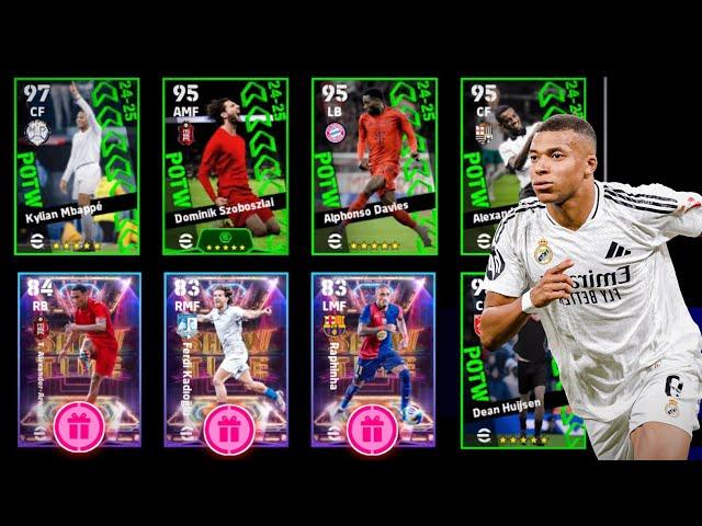 New Featured!!  Free SHOWTIME Pack Rewards  X6 Pack Opening eFootball 2025 | 101 Mbappe POTW Card