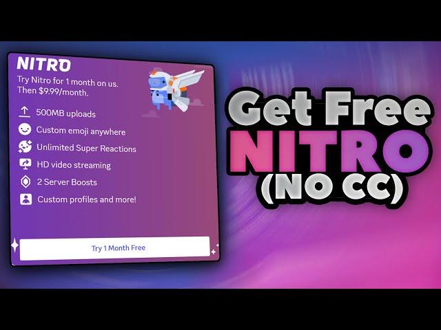 All 4 Ways to get Free Nitro Without Payment Method