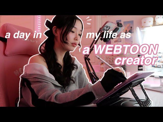 DAY IN MY LIFE as a WEBTOON creator and YouTuber (WEBTOON VLOG)