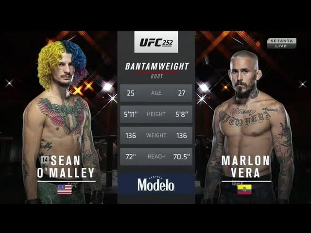 Марлон Вера vs Шон О'Мэлли UFC 252