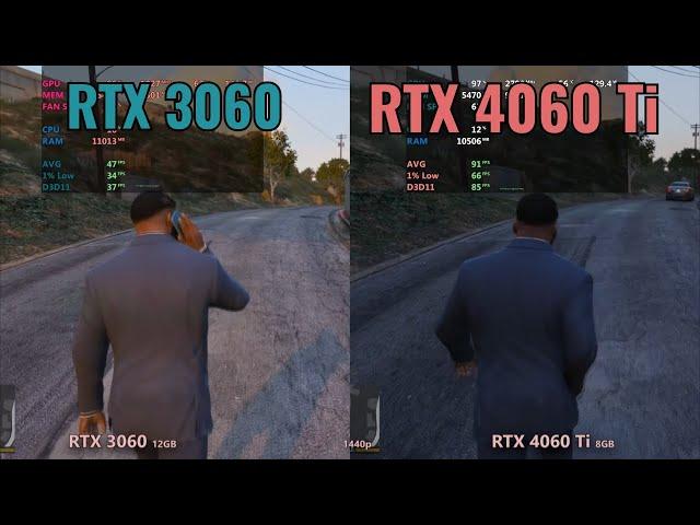 RTX 3060 vs RTX 4060 TI 1440P GAMING SHOWDOWN