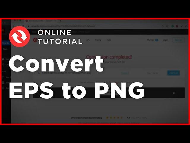 How to Convert EPS to PNG file - 1min