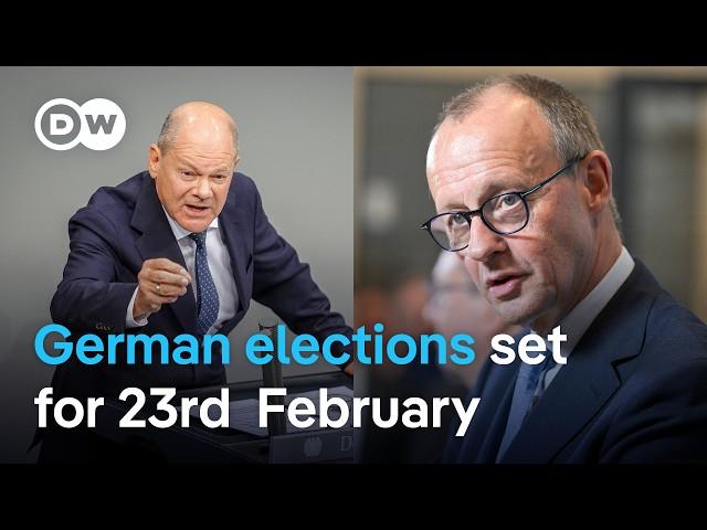 Germany sets election date on Feb. 23rd, 2025 | DW News