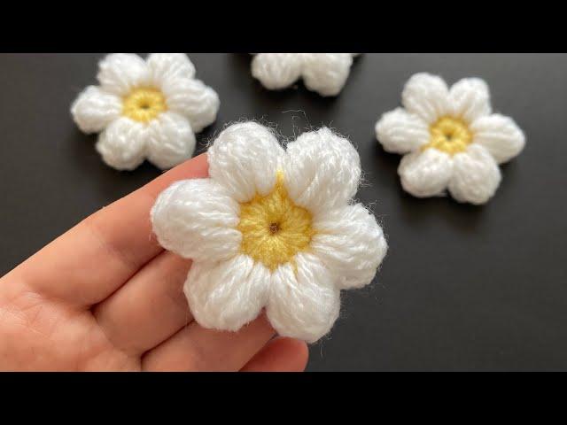 Квітка гачком | Ромашка гачком | Crochet flower | Цветочек крючком | Ромашка крючком