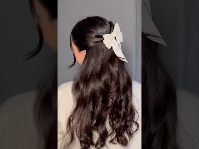 Easy and cute hairstyles for medium, long hair ️ #hairstyle #hair #hairtok #hairtutorial #shorts