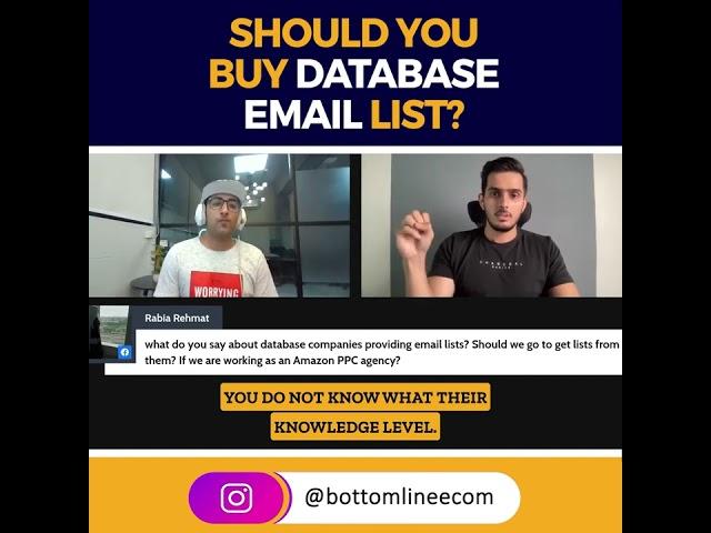 Should you buy database clients email list as an agency?