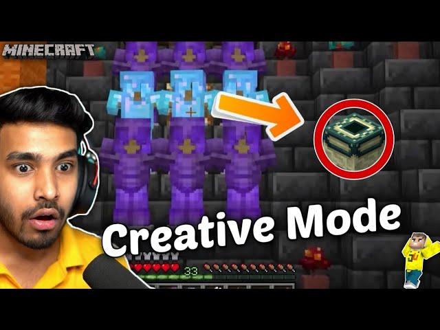 TECHNO GAMERZ USE CREATIVE MODE IN MINECRAFT I TECHNO GAMERZ I UJJWAL GAMING