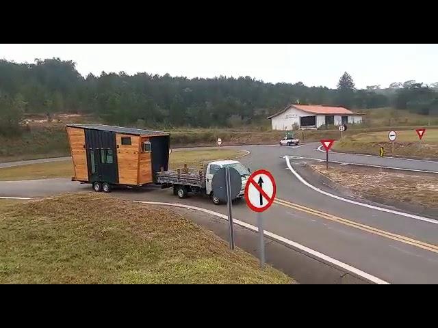 Transporte de casa sobre rodas - Tiny House