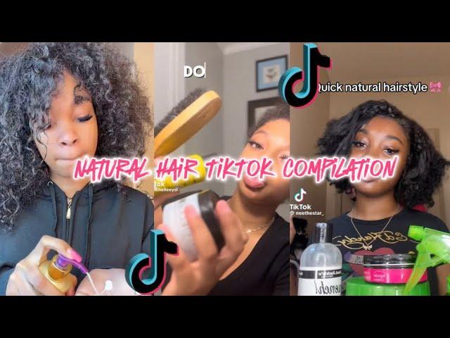 TikTok compilation | short natural hair ￼| All types