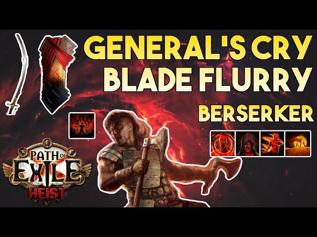 [3.15] General's Cry Blade Flurry Build | Berserker | Expedition | Path of Exile 3.15