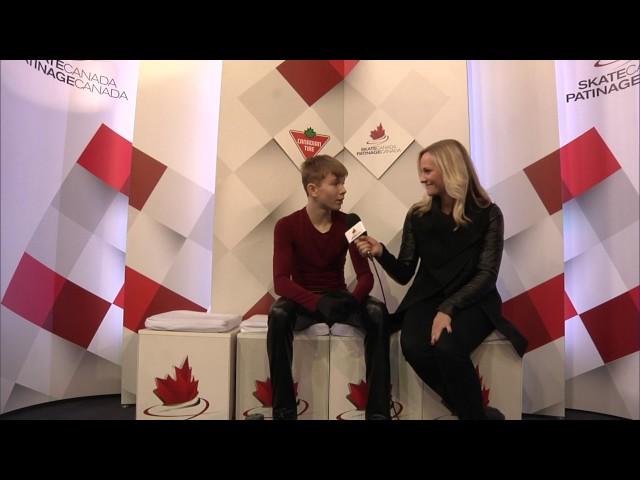 Daniel ROUSSKIKH - Novice Men Free Program Interview - CTNSC17