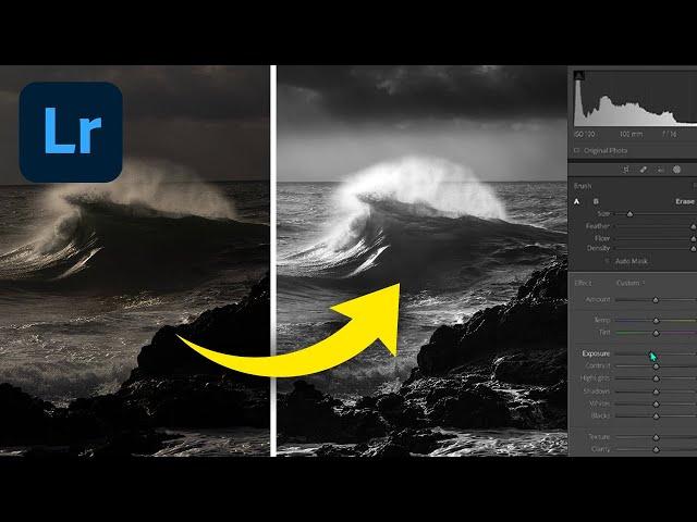 Lightroom Tutorial - DRAMATIC Black & White Landscape