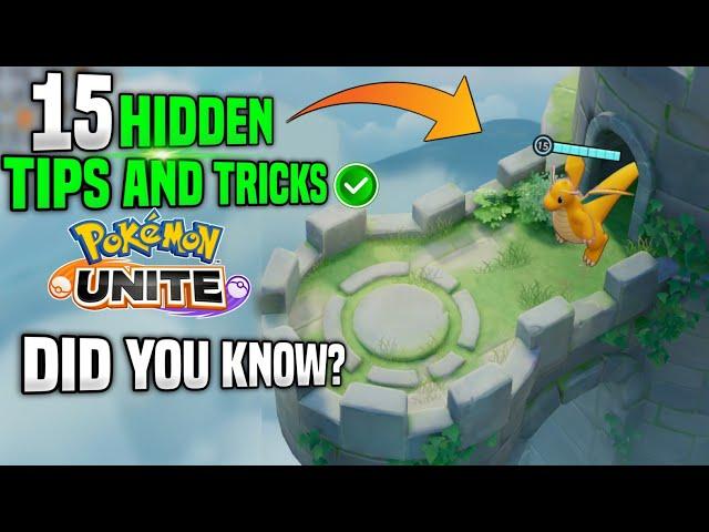 15 Hidden tips and tricks in Pokemon unite that you didn't know about