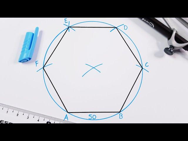 How to draw a hexagon.