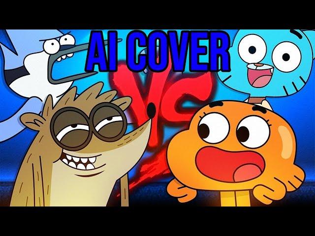 Mordecai e Rigby VS. Gumball e Darwin 2 - Mas com as vozes originais (AI, IA Cover)