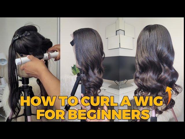 How to curl a wig with a curling iron| Curling tutorial| How to curl a wig