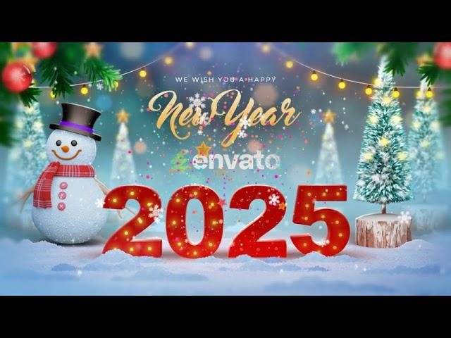 Happy New Year Greeting for After Effects 2025