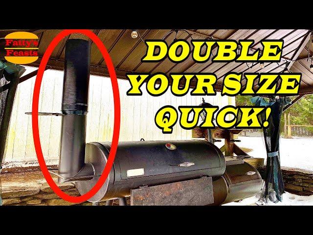 GET BETTER TEMPS ON YOUR SMOKER QUICKLY AND CHEAP | How To Extend Your Smoker Stack | Fatty's Feasts