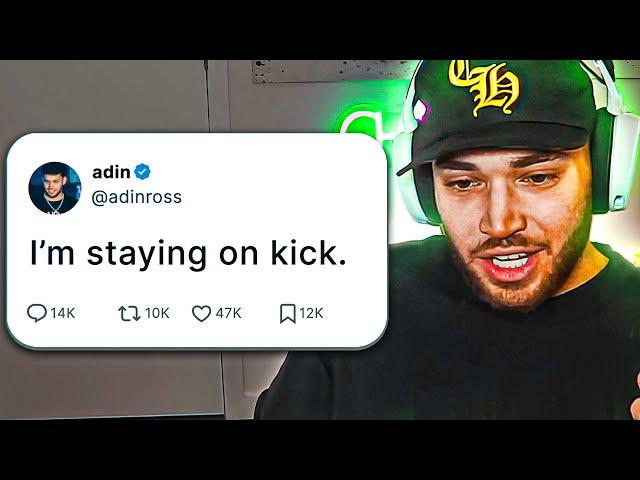 Adin Ross Just SAVED Kick Streaming