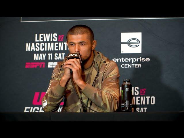 NURSULTON RUZIBOEV SAYS JOAQUIN BUCKLEY TALKS TOO MUCH AHEAD OF THEIR CO MAIN EVENT AT UFC ST LOUIS