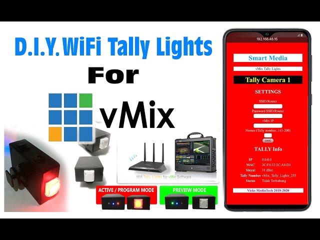 WiFi Tally Lights for vMix software