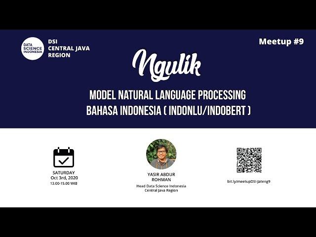 Ngulik Model NLP Bahasa indonesia ( IndoNLU / IndoBERT )