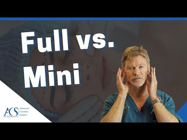 Facelift vs Mini Facelift: Differences, Which Procedure is Better, and More!