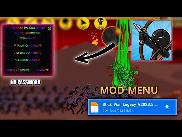 Update !! Stick War Legacy Mod Menu V2023.5.701 || Stick War Legacy Mod Apk || Mod Menu