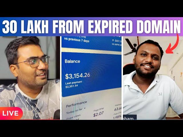 30 Lakh Earning From Expired Domain Live Proof on Livestream