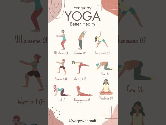 Everyday Beginner Yoga for Better Health #shorts #yoga #morningroutine