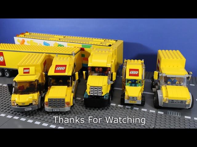 LEGO City Yellow Trucks.