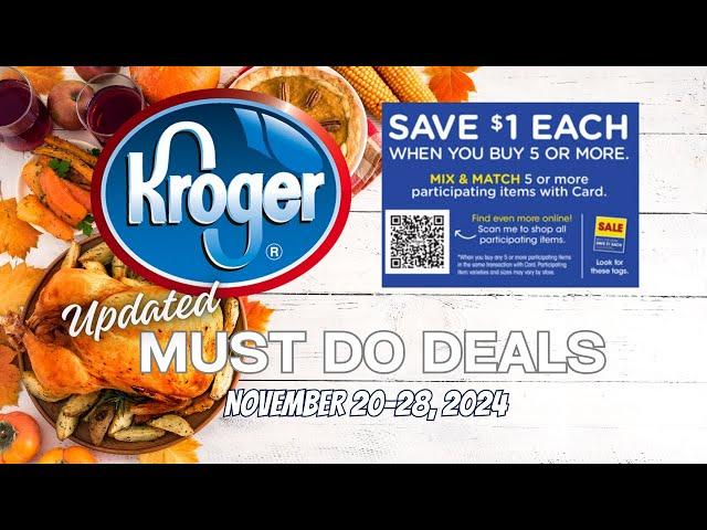 *WOW!* Kroger UPDATED Must Do Deals for 11/20-11/28 | Sneak Peek Weekly Digitals, New Deals, & MORE