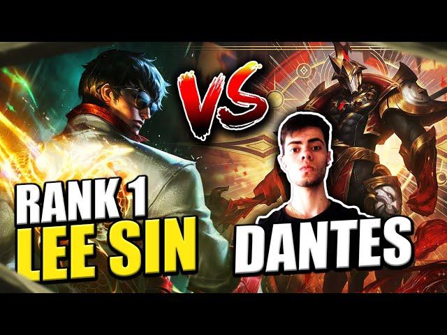 RANK 1 LEE SIN meets DANTES and STOMPS him... *JUNGLE GAP*