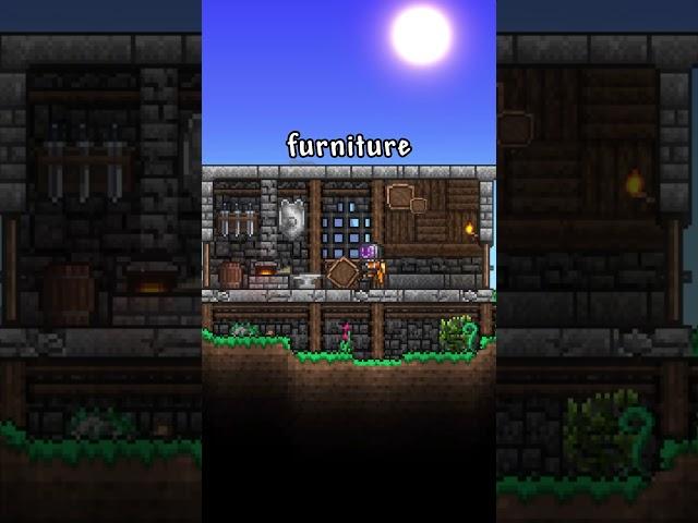 Turn Your Wooden Box into a Blacksmith's Workshop - Quick Building Tips in Terraria #terraria