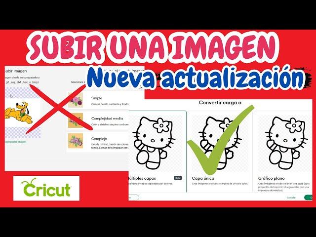 como subir una imagen en design space nueva actualizacion cricut maker paso a paso