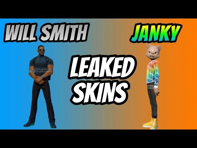 Our First Look At The WILL SMITH And JANKY Skins In Fortnite! (Leaked Skins)