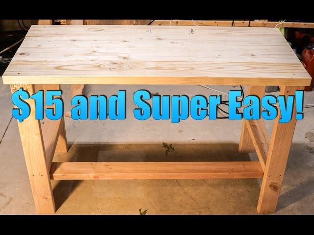 Build a Super CHEAP and EASY DIY Desk!