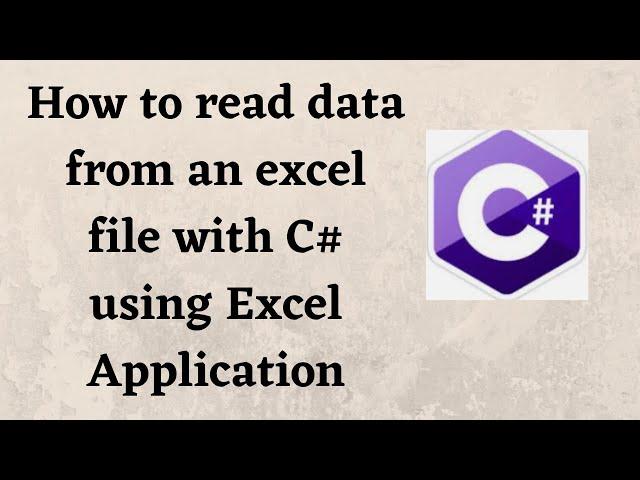 How to read data from an excel file with C# using Microsoft.Office.Interop.Excel